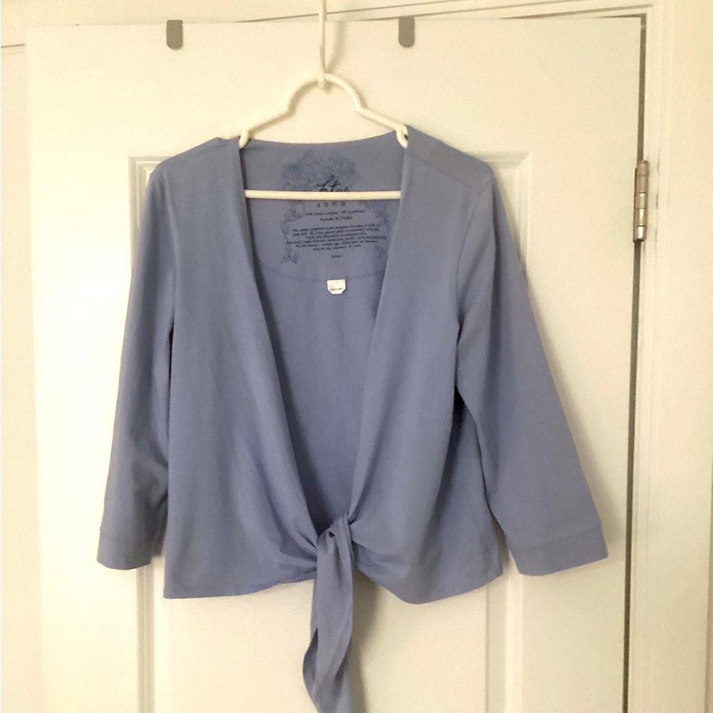 Soma Soft Blue front tie top
